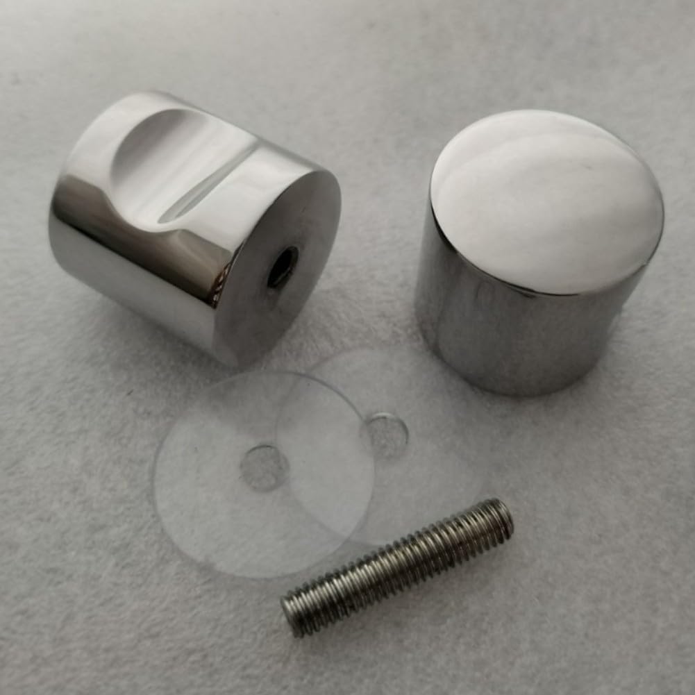 para Tirador para Ducha Ergonómico Aluminio Plateado 3 Pzs