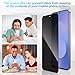 Lokyoo 2 Pack Privacy Screen Protector for Samsung Galaxy S25 FE [Anti-Spy Tempered Glass], Ultra HD, Anti-Scratch, Bubble-Free, Easy Install 9H Protective Glass for Samsung Galaxy S25 FE