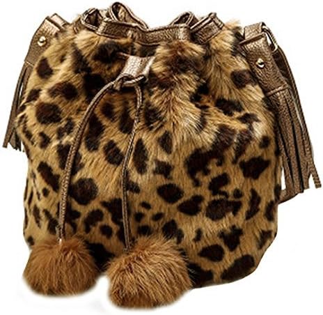 Ships From US - Bolso de hombro de piel sintética para mujer, bolso de mano, bolsa de cordón