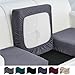 NIBESSER Fundas Cojines Sofa Elasticas Funda Asiento Sofa 1/2/3 Plazas Ajustable Universale Fundas de Cojines para Sofa Extensibles Separados Antiarañazos Gatos Suave(Gris,1 Plaza Extra Grande)
