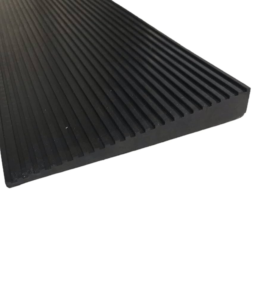 Rampa Di Soglia In Gomma 15x140mm - Antiscivolo Per Superare Dislivelli E Soglie