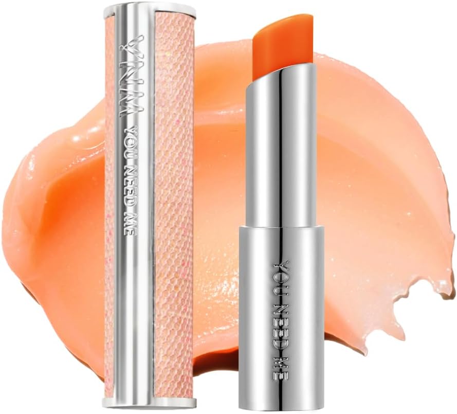 YNM Honey Lip Balm, Moisturizing Tinted Lip Balm, Sheer Color, Infused with Manuka Honey and Squalane, Hydrating, Korean Skincare, Natural Finish, ORANGE RED, 0.1 Fl Oz