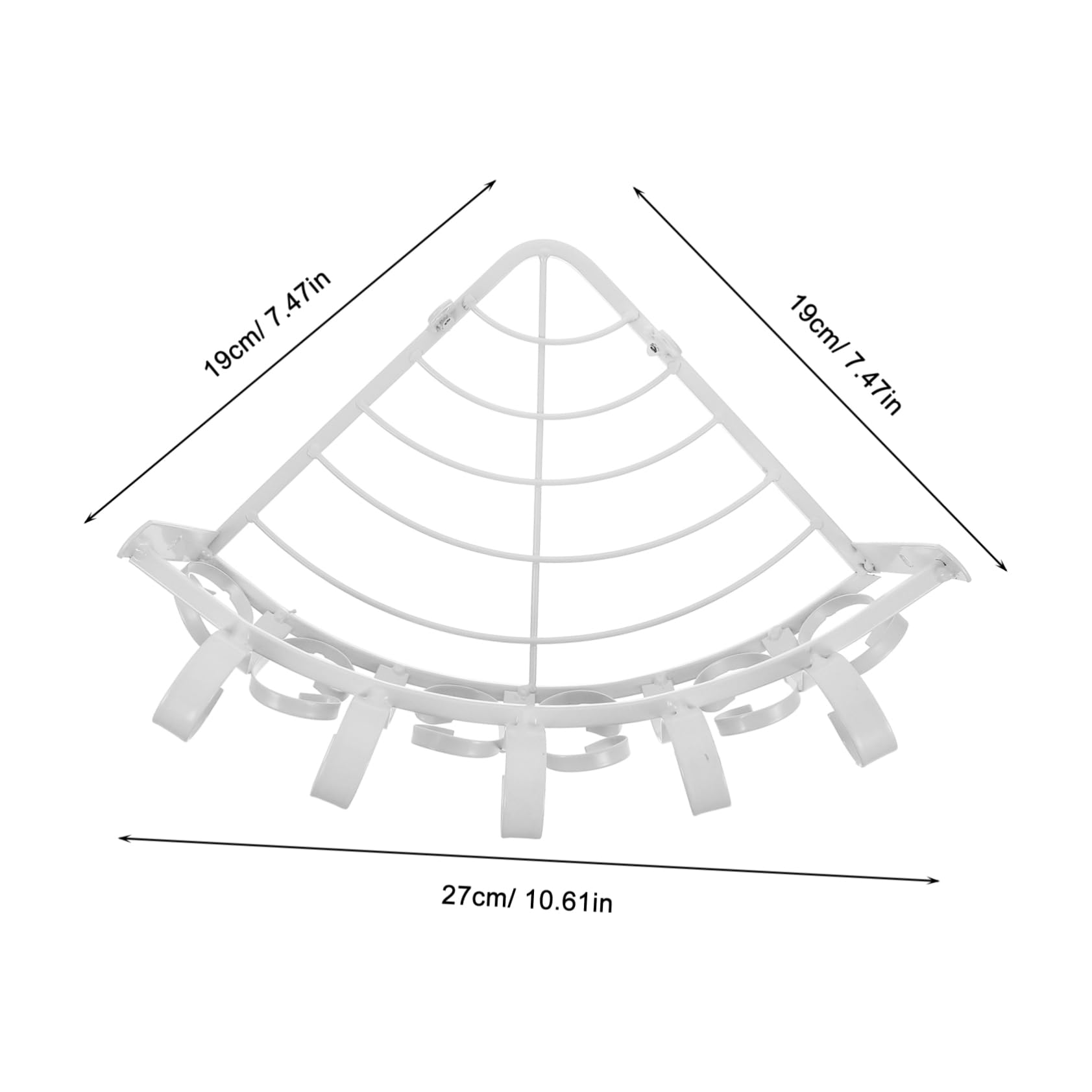 VANZACK Flower Pot Shelf Wall Mounted Flower Rack Hanging Semicircle Stand Hanging Basket Home Decor