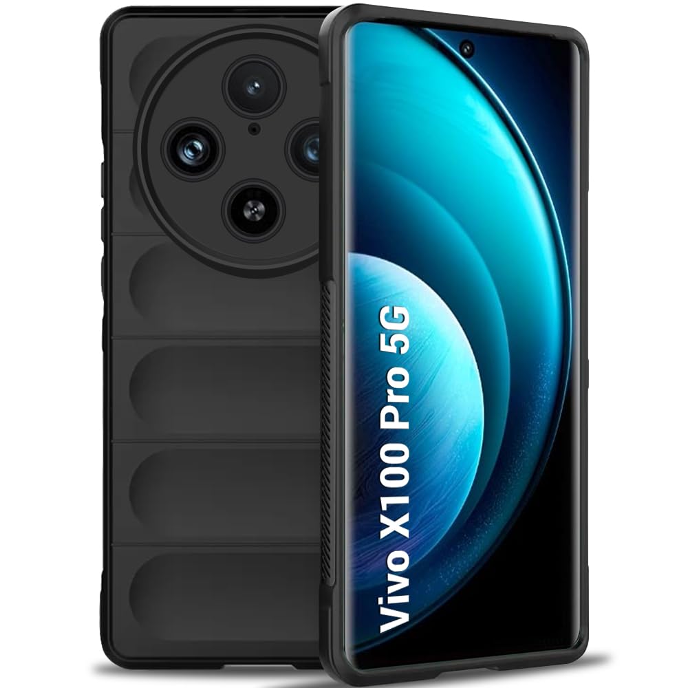 TheGiftKart Liquid Silicon Back Cover Case for Vivo X100 PRO 5G | Shockproof Military Grade Protection | Micro-Fibre Cloth On Inner Side | Built-in Anti-Slip Grip Vivo X100 Pro 5G Cover (TPU, Black) (B0CR6M2Z8X) Amazon Price History, Amazon Price Tracker