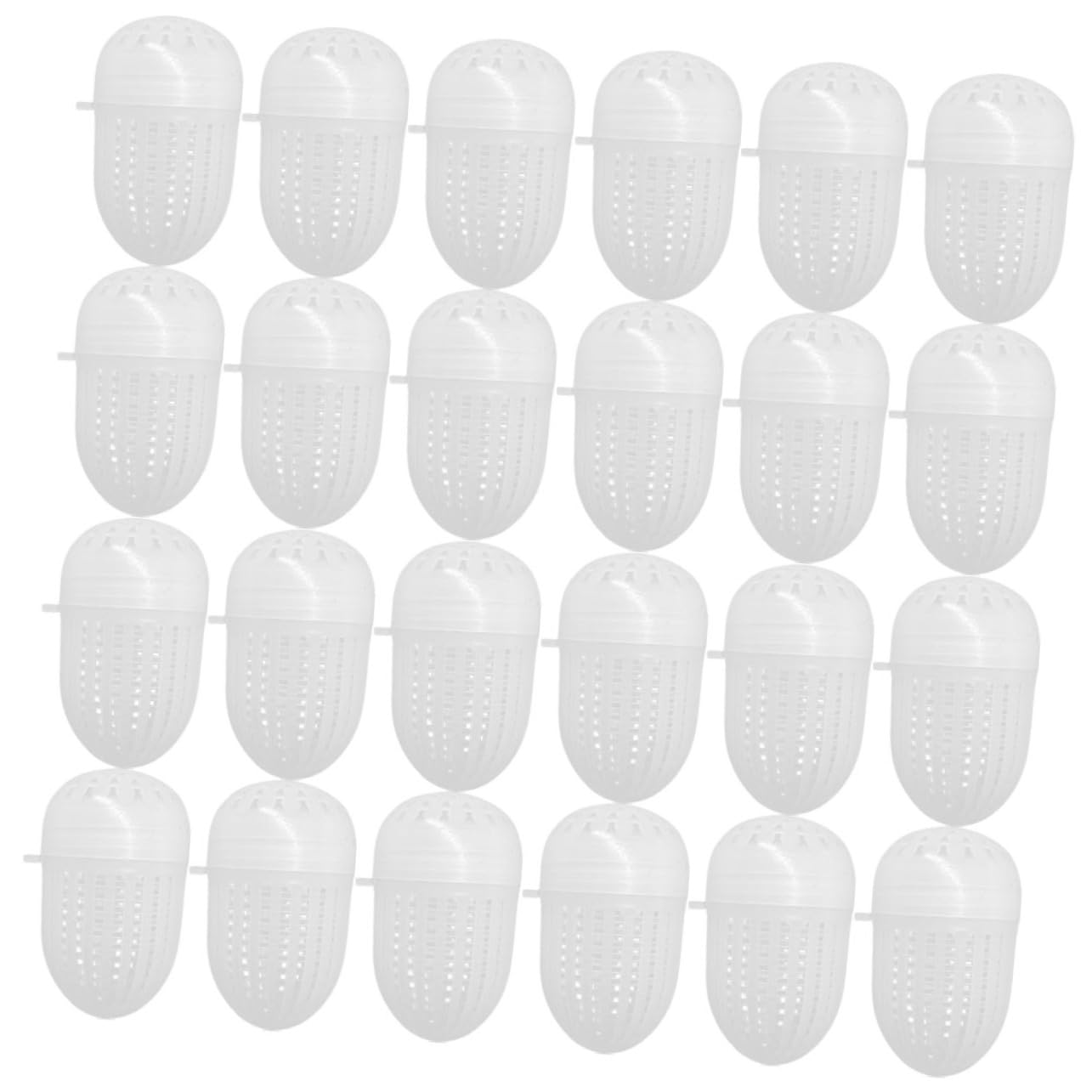 Generic 200 Pcs Bait Ball EEL Shrimp Net Carp Fishing Trap Bait Thrower Device Fishing Bait Basket Bait Thrower Gear Bait Cage Fishing Cage Supplies Lure Holder Portable Fishing Cage, Whitex4pcs