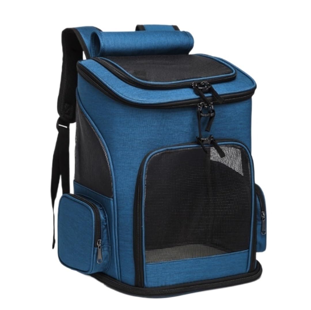 Transportin Gato Mochila para Gatos, Bolsa De Malla para Perros, Transpirable, para Senderismo Al Aire Libre, Mochila De Viaje, Suministros para Acampar para Mascotas Trasportines Gato (Color : D, S