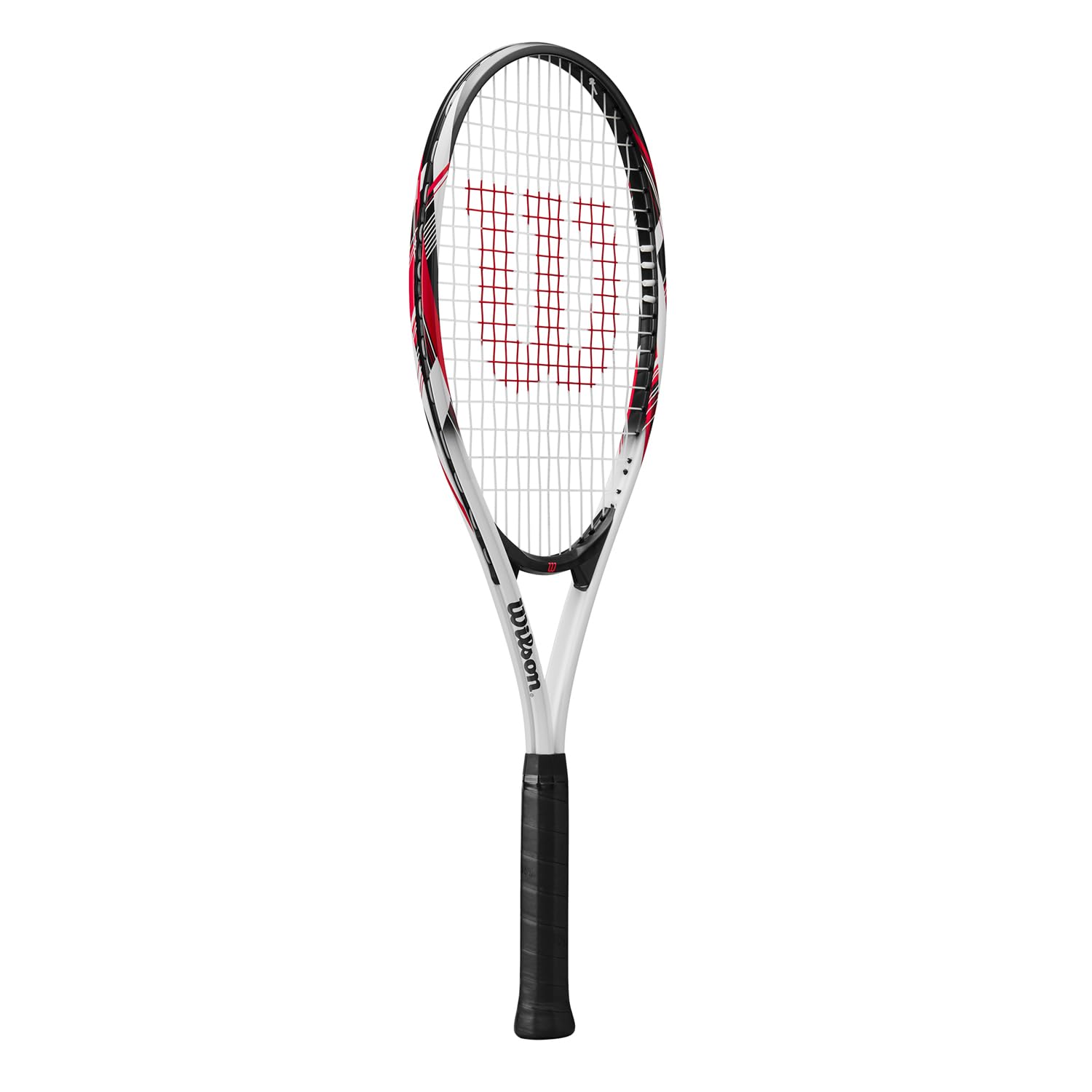 Wilson Racchetta da Tennis Fusion XL, Oversize per Principianti, Con Tecnologia V-Matrix, Bianco/Nero, Grip 3