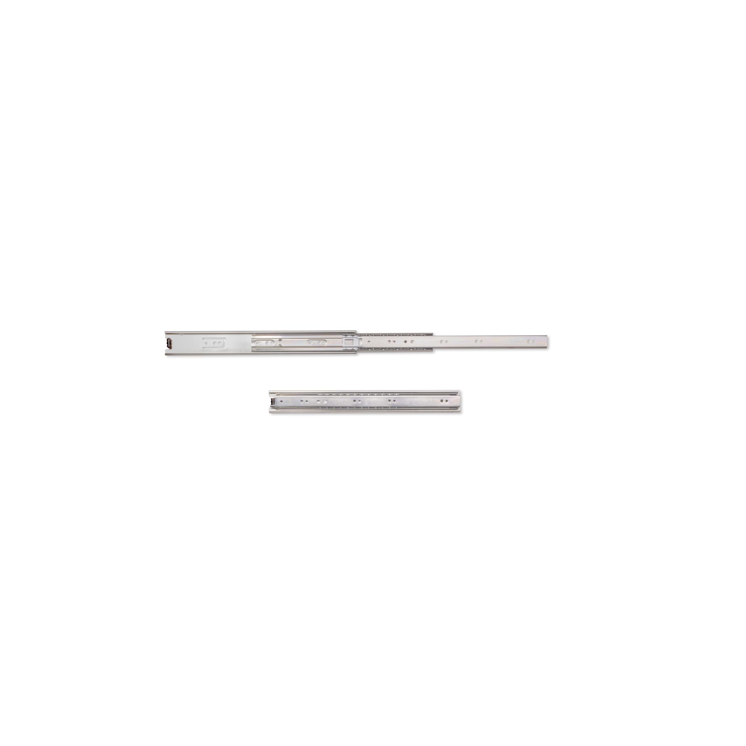Emuca - Set of full extension ball bearing runners/slides 1,77x13,7 inch (45mm x 350mm) for drawer, 77,16 lb (35 kg)