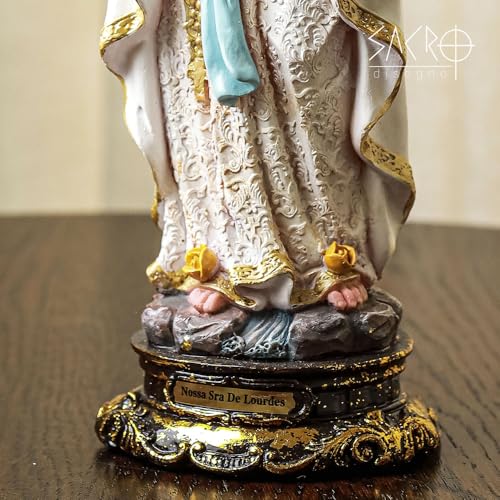 Sacro, Imagem Nossa Senhora de Lourdes Lurdes 30cm Importada Resina