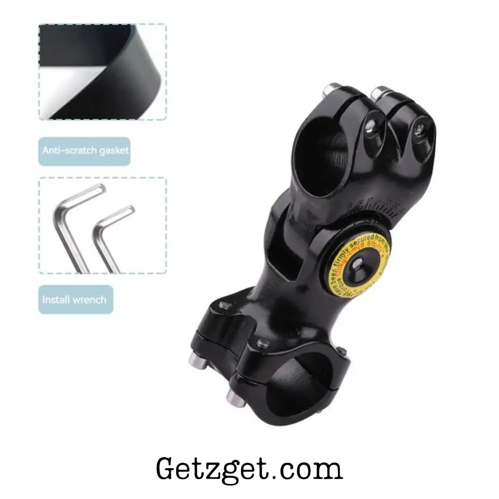 GetZget® Bike Bracket for Action Camera Insta360 One X5/ X4/ X3/ X2, GoPro sereis, Osmo Action 4/3, Pocket Series Rotatable Bike Invisible Selfie Stick Mount Accessories