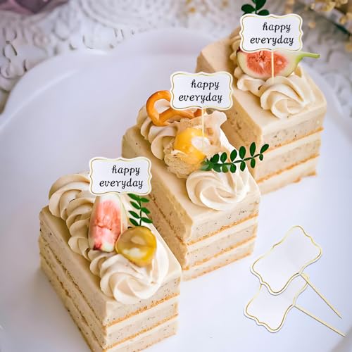 Buffet Schilder Fähnchen zum Beschriften 56 Stück Buffet Beschriftung Schilder Fähnchen Buffetschilder zum Stecken für Kuchen