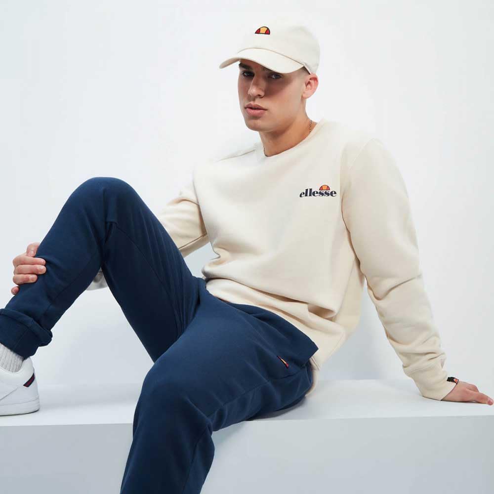 Ellesse Felpa Uomo senza Cappuccio Modello Deleeno - Sintetico