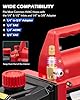 Orion Motor Tech Vacuum Pump, 4.5 cfm 1/3 hp HVAC Single Stage Vacuum Pump for R12 R22 R134a R410a R502, Auto AC Vacuum Pump Kit for Automotive Air Conditioner Resin Degassing & More #4
