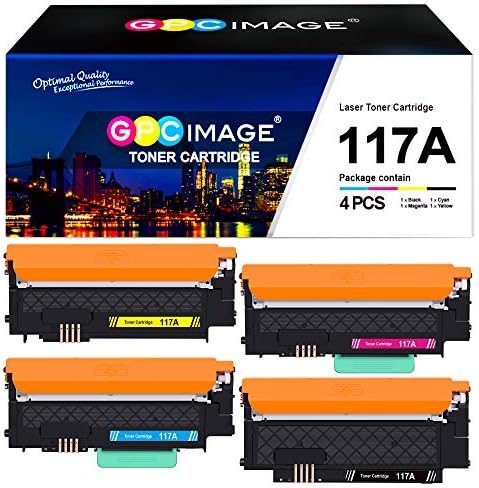 GPC Image 117A Reemplazo de Cartucho de Tóner Compatible para HP 117A para HP  Color Laser 150a 150nw MFP 178nw 179fnw (W2070A W2071A W2072A W2073A) -  PREYCA