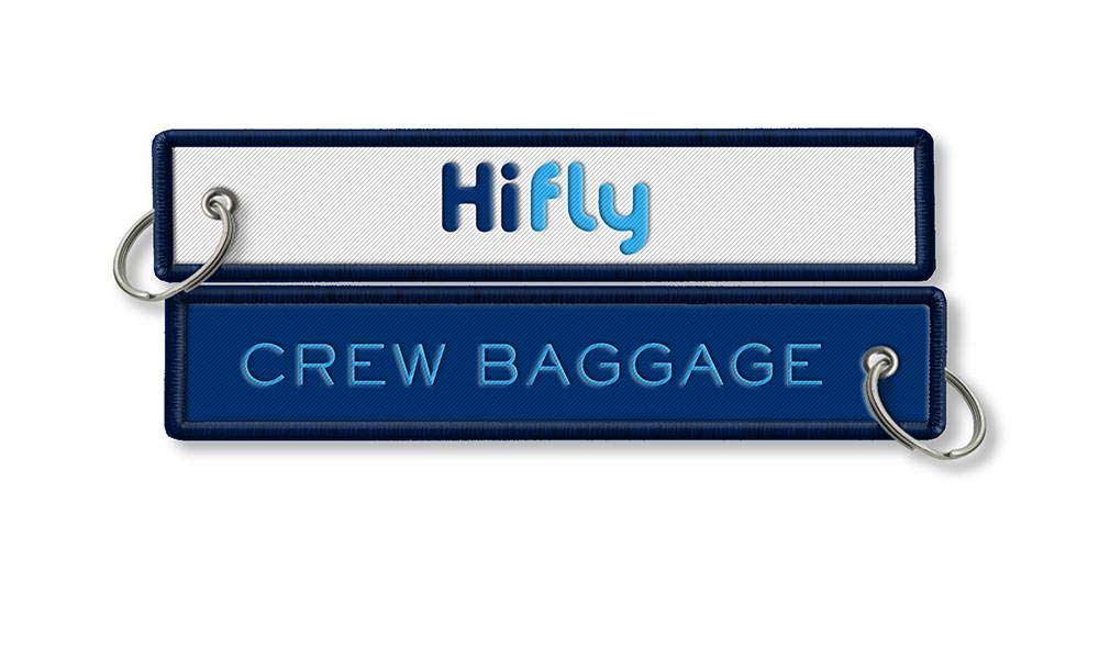 HiFly Airlines Crew Embroidered Keyring