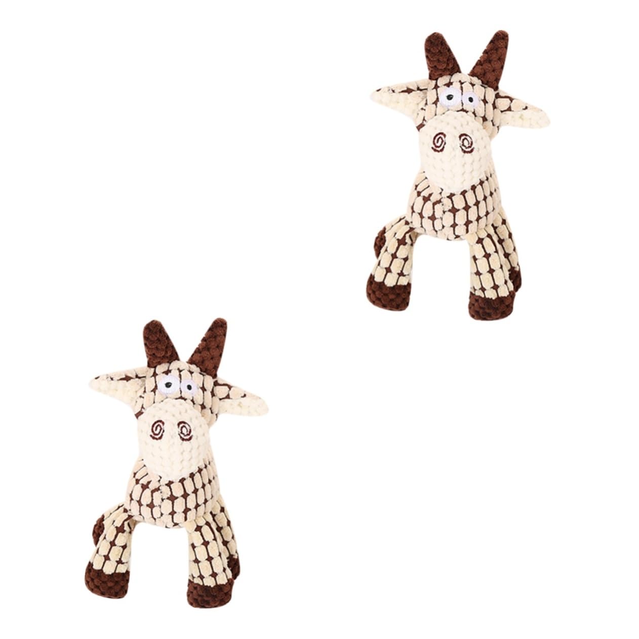 Toddmomy 2 Piezas Juguete para Masticar Perros Juguetes para Perros de Entrenamiento Dental Indestructible Peluche Burro de Animal de
