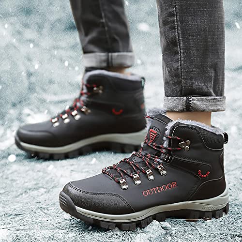 Zapatos casuales de cuero cómodos con interior de algodón térmico 3