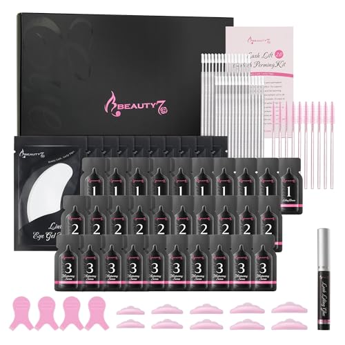 Weimob Kit de Cils Rehaussement,Professionnel Semi-permanent pour Cils et Sourcils,Lash Lift Kit Eyelash Perming Cils Liquides Curling Perming Set Extension de Cils Utiliser 10 Fois