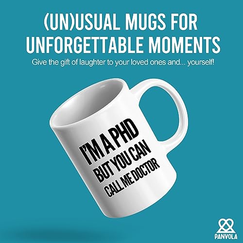 Panvola I'm A PhD But You Can Call Me Doctor Funny Doctor Gifts PhD Afstuderen Geschenken Medische Student Nieuwe Dr. Nieuwigheid Drinkware Keramische Mok 11oz Wit - Afbeelding 3