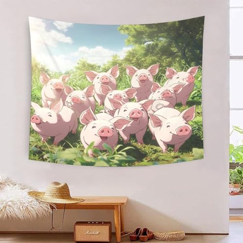 Tapisserie Art Mural 3D Effet TNSGHAVED - Tissu Décoratif Salon et Chambre 180x230 cm