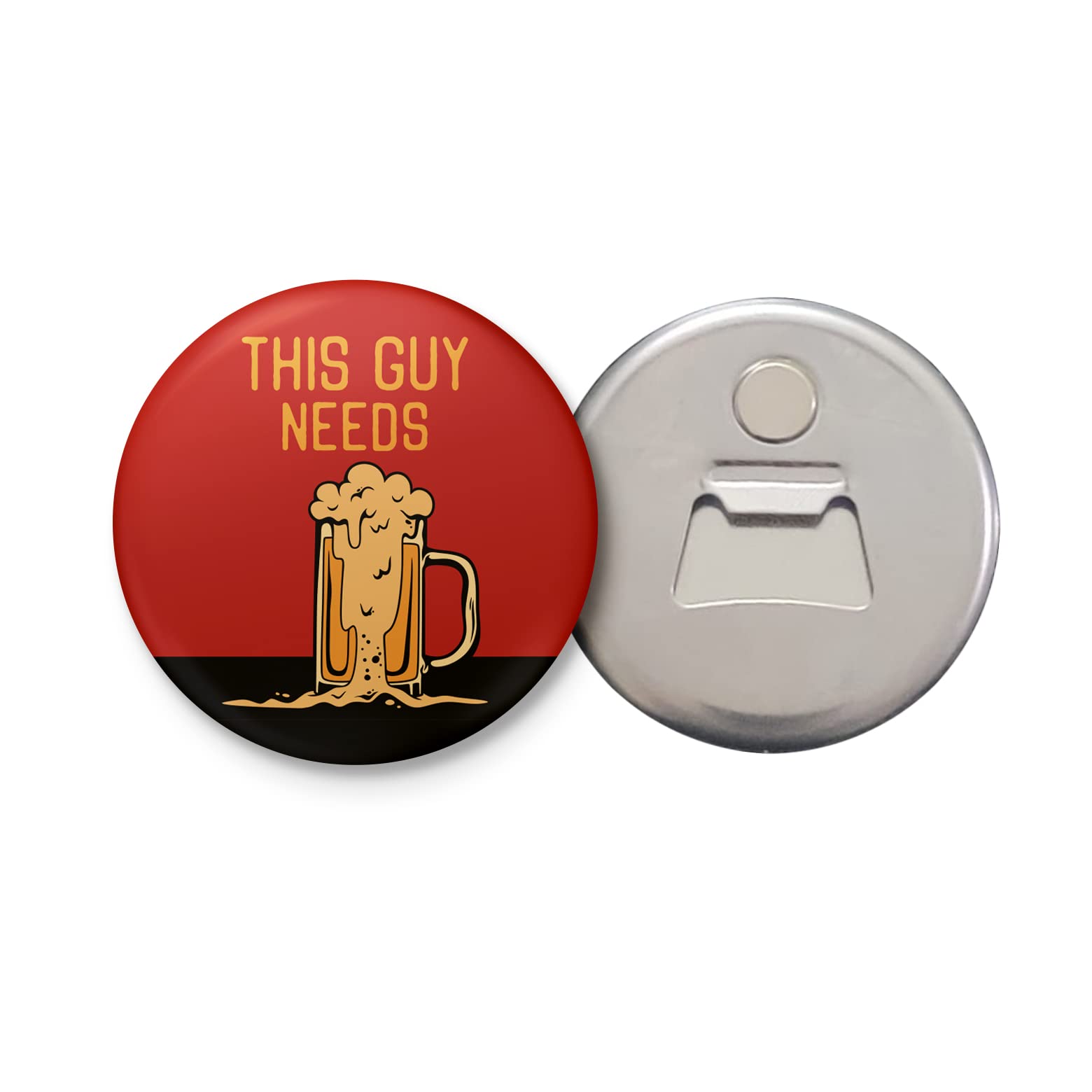 alterEgo Bottle Opener with Magnet (Circular, Diameter: 58mm) (This Guy)-image-32
