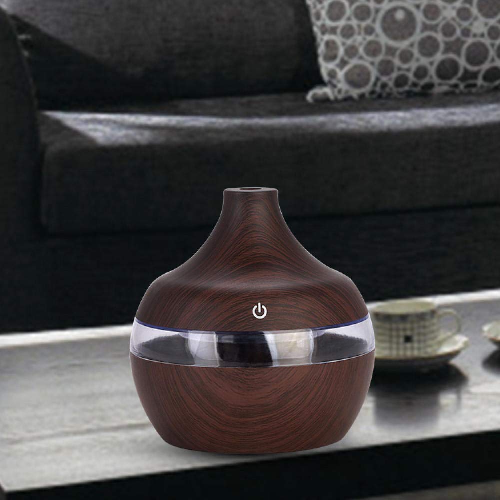 CATLXCHumidifier Usb 5V Wood Grain Fragrance Humidifier Mini Creative Gift Humidifier Air Car Mounted Ultrasonic Aroma Diffuser@Deep_Wood_Grain,Deep Wood Grain