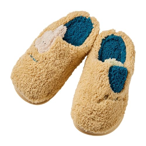 Cotton Bedroom Slippers for Kids Girls Boys Memory Foam Comfy House Slippers Big Kids Cozy Indoor Home Shoes
