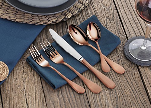 Artaste56884rain1810stainlesssteel47pieceflatwaresetantiquecopperfinishedservicefor8 Urban Country Home Decor Artaste 56884 rain 1810 stainless steel 47 piece flatware set antique copper finished service for 8 urban country home decor