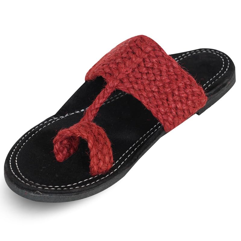 Image of DFR Ethnic Sandals For Boys Men, Comfortable Men's Rajasthani Slippers Chappals