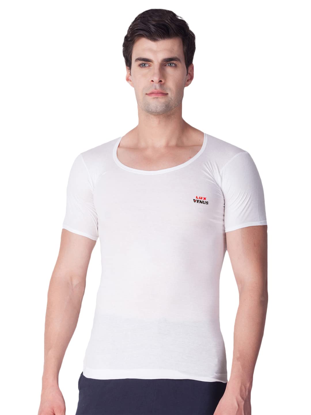 lux venus Vest for Men White 100% Cotton 3-Piece Set - Size 85, with Elegant Design-picture-17
