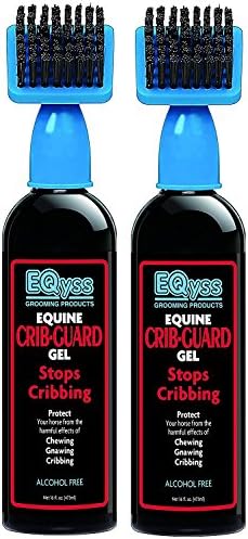 Eqyss Crib Guard Equine Gel, 16 oz. Per Bottle - Guaranteed to Stop Your Horse from Chewing and Cribbing (2 Pack / 16 Ounce)