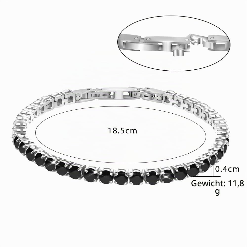 JEROOT Magnetarmband,Damen Magnetische Armbänder für Arthritis Verschluss Edelstahl Armband Magnet Damen Gesundheit Magnetarmband Energetix（3500Gauss）