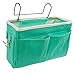Cestino Portaoggetti da Appendere Tasche da Letto Appendibile Borsa da Comodino per Organizer Sospesa Portaoggetti da Letto Appendibile Accessori per Casa Ufficio Scuola Dormitorio (Verde Menta)