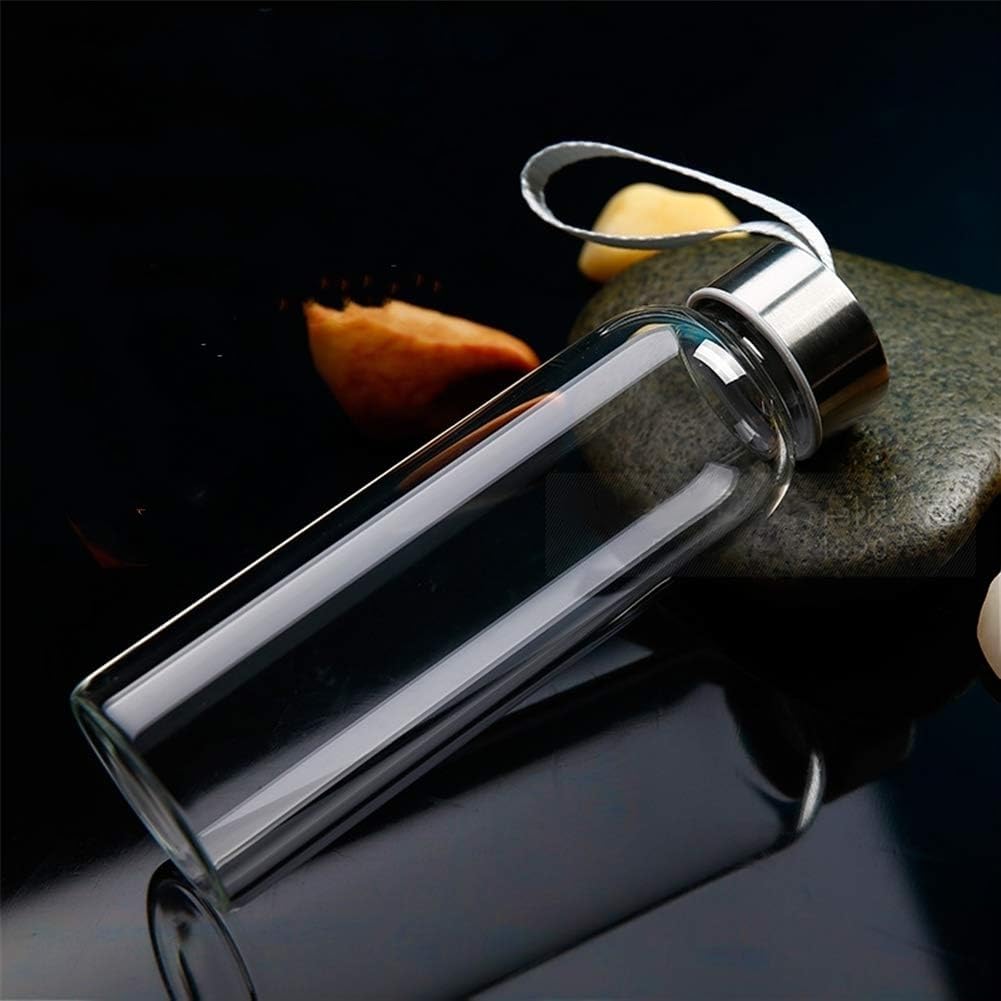 BOYIFEIJIE 1L Glas Trinkflasche - Bruchsicher Mit Teesieb Für Unterwegs | Borosilikatglas BPA-frei