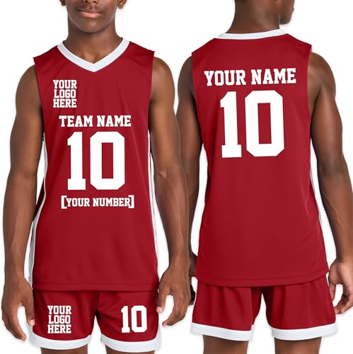 Personalize Your Own Team Basketball Jersey with Your Custom Name and Number Adult Youth Sports Tee