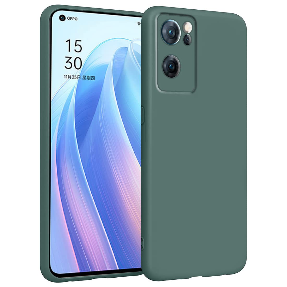 Casotec Back Cover for Oppo Reno7 5G | Full Camera Protection | Liquid Silicon Case | Flexible Bumper Case for Oppo Reno7 5G (Blue) (B09SQ36DZY) Amazon Price History, Amazon Price Tracker