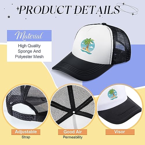 Image of 40 Pack Sublimation Blank Trucker Hat Bulk Wholesale Mesh Baseball Cap for Women Men DIY Hat Bar Party