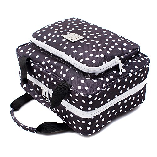 Insulated Lunch Bag For Women - Large Thermal Lunch Box With Drinks Holder - Reusable Leakproof Cooler Backpack With Many Pockets For Office, School, Beach, Picnic