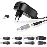 Adaptereingang: AC 100 V ~ 240 V 50/60 Hz 1000 mA, Adapterausgang: 3 V / 4,5 V / 5 V / 6 V / 7,5 V / 9 V / 12 V - MAX 2A (2000 mA). Dieses Ersatznetzteil bietet eine Reihe von Spannungen, austauschbare Spitzen, VOLLSTÄNDIGER SCHUTZ von Überspannungen / Überstrom / Kurzschlüsse / Übertemperatur.