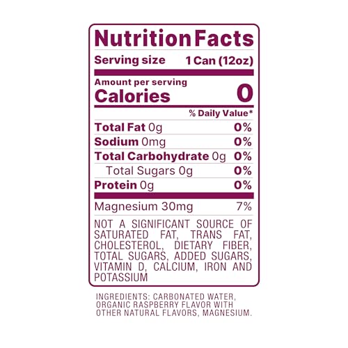 oHy Raspberry Sparkling Water, Hydrogen Infused, USDA Organic, Magnesium, Non-GMO, 12 fl oz (12 pk) - Image 3