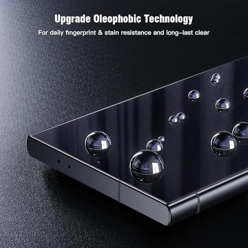 Image of SHILD( 2 Pack -Perfect -Fits Design Samsung Galaxy S24 Ultra Smartphone Tempered Glass Screen Protector, With Easy Installation Military-Grade Protection, Ultra Tough, Anti Scratch