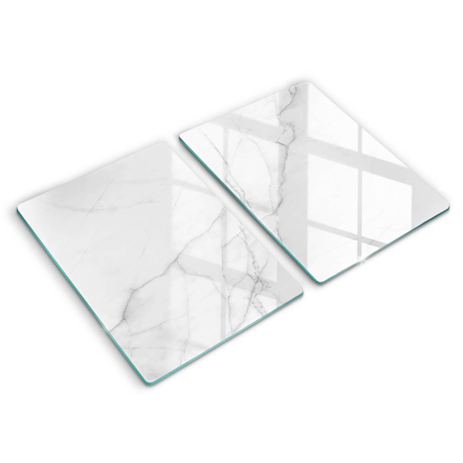 Accessoires de cuisine plaque induction Wallfluent planche à découper en verre marbre