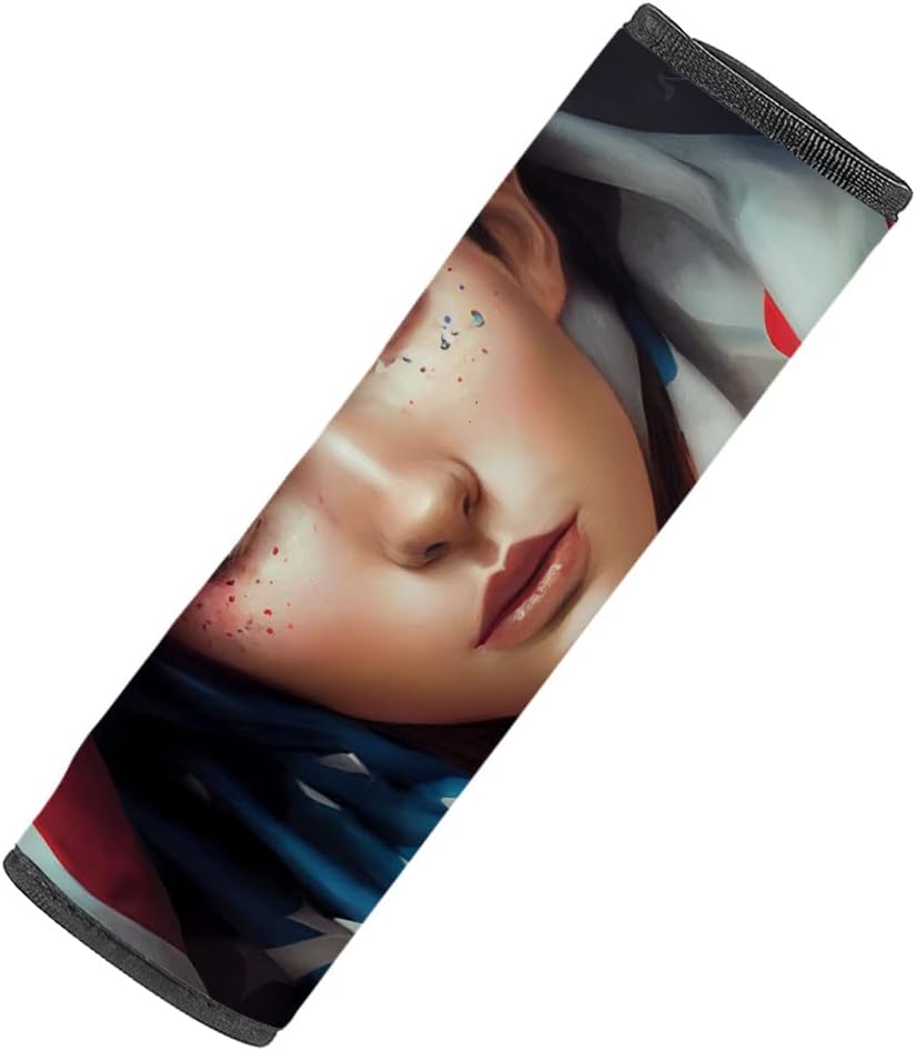 American Car Seat Belt Pads - USA Flag Seat Belt Covers - Unique Seat Belt Covers