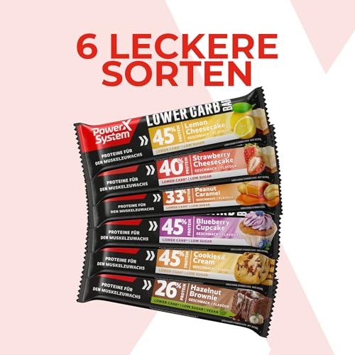 Power System Lower Carb Bar Cookies & Cream Proteinriegel, 28 x 40 g – Ansicht 6