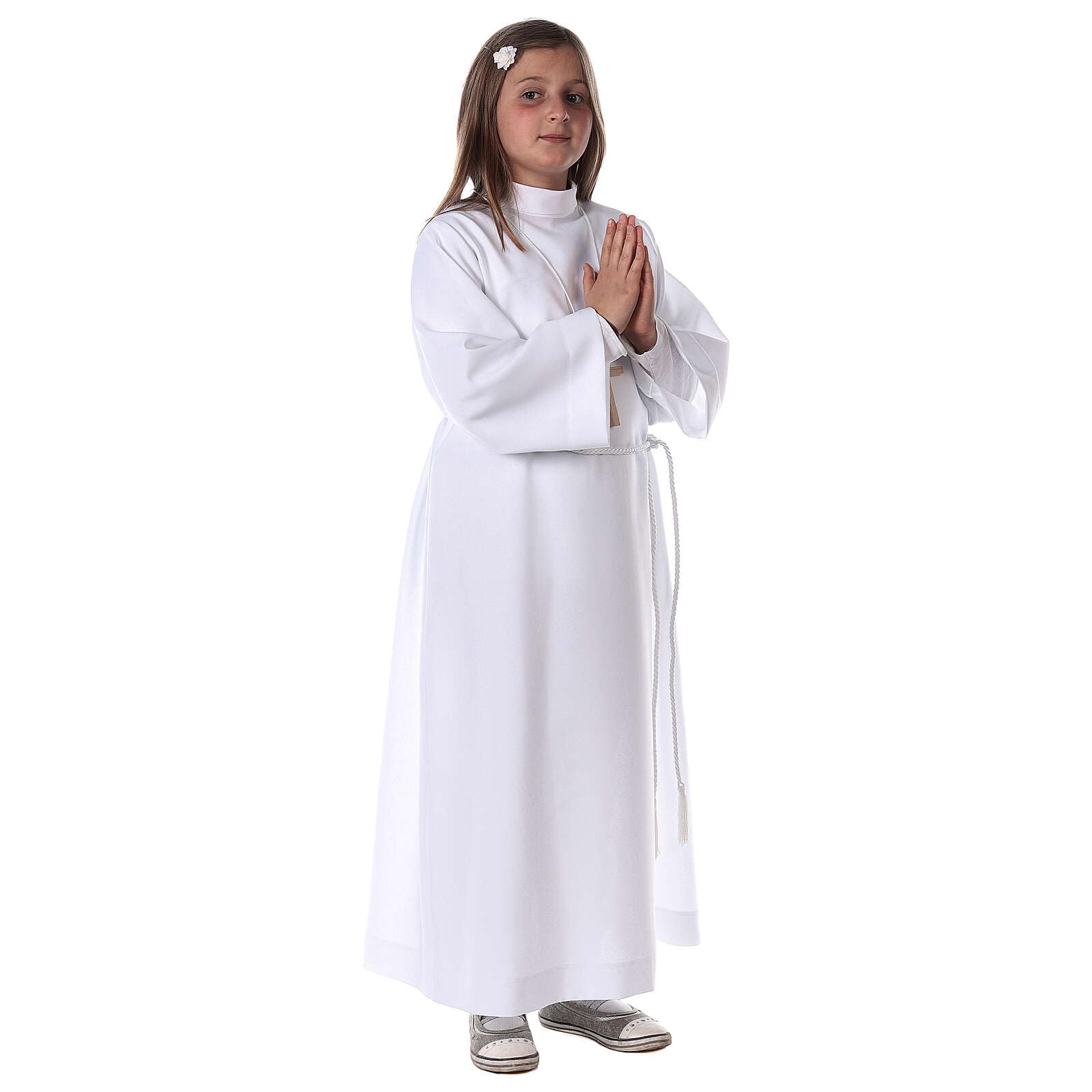 Holyart Abiti Prima Comunione: Abito Prima Comunione Unisex Bianco