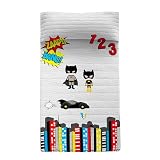happyfriday Bat Colcha Incluye 1 Unidad Multicolor, 180x260 cm (Cama 80/90/105), 100% Algodón (Exterior) 100% Poliéster (Relleno), Calidad de 150