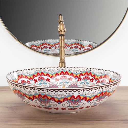 Rea Lavabo Da Appoggio Peru Lavandino Bagno 400 X 400 X 115 Mm Ceramica (Altro) - 4