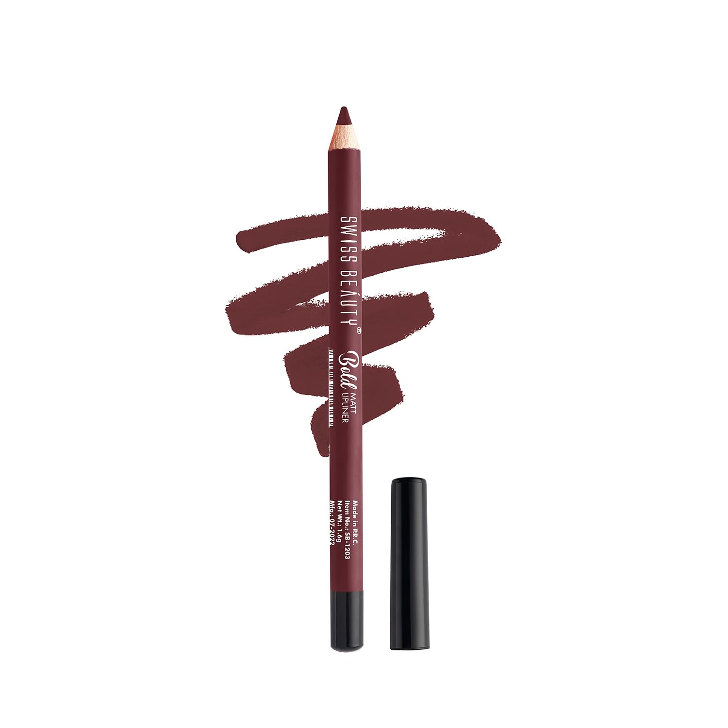 Bold Matte Lip Liner – Long-Lasting, Non-Drying Creamy Formula with Castor Oil, Lightweight, Easy Blend, Fuller Lip Effect, Dermatologically Tested
