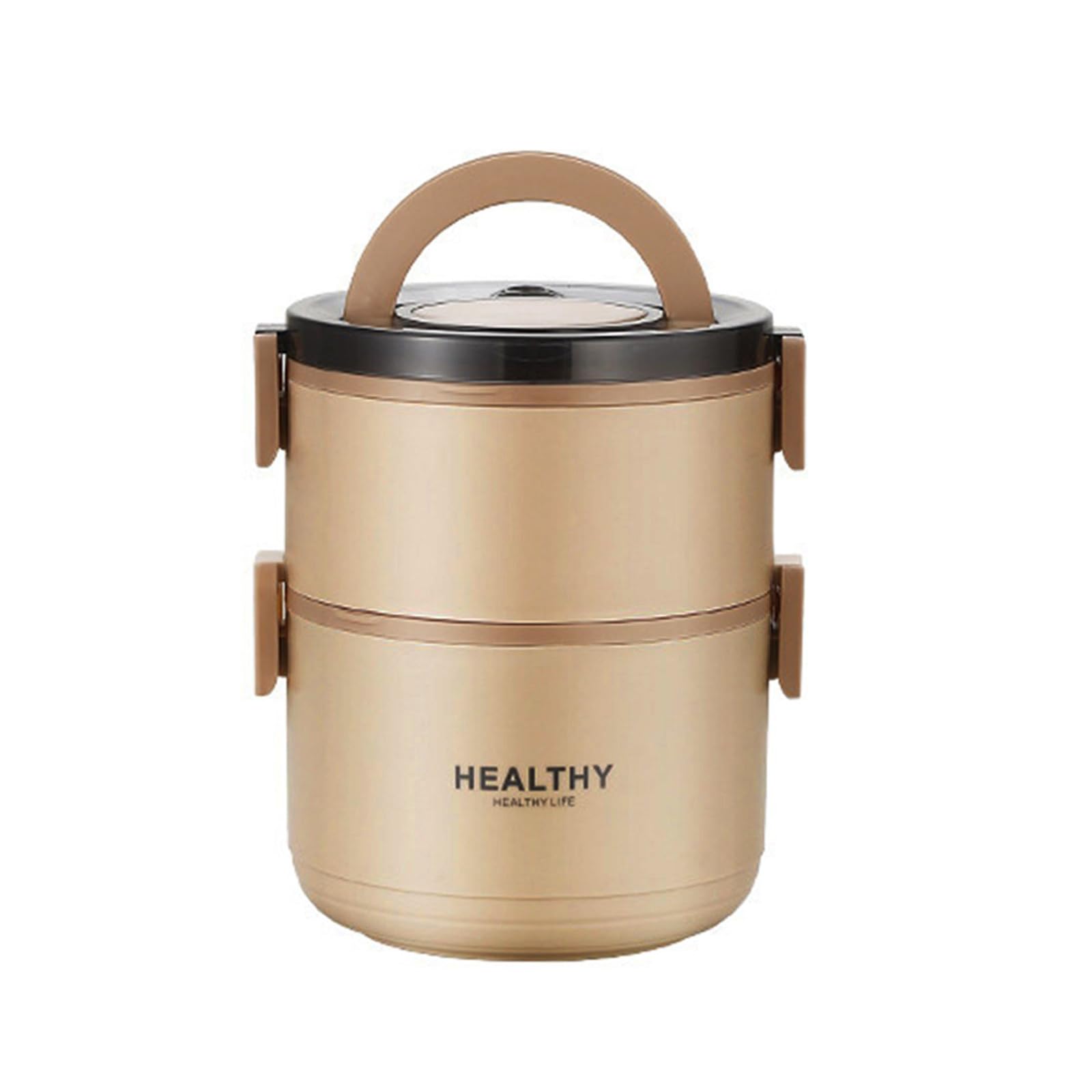 yanwuwa Nonrust Steel Stackable Meal Preps Container Heat Cold Retention Leak Proof Lid Portable for Picnics Camping Lunch Container