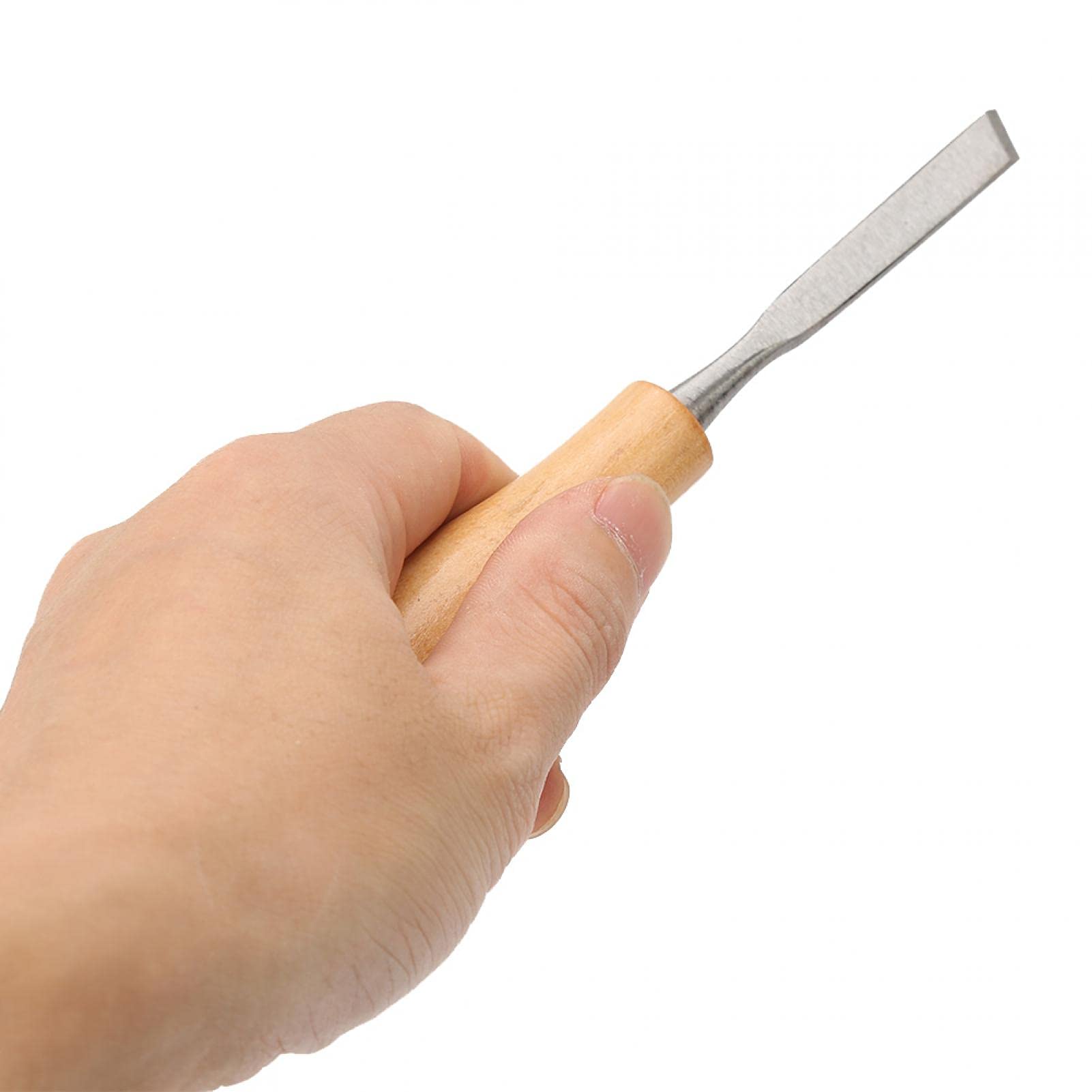 Set Scalpello Elettrico Per Legno - 5 Lame Con Manico Giallo E Chiave | Per Intaglio Con Macchine Fino A 12,000 RPM - Foto 5